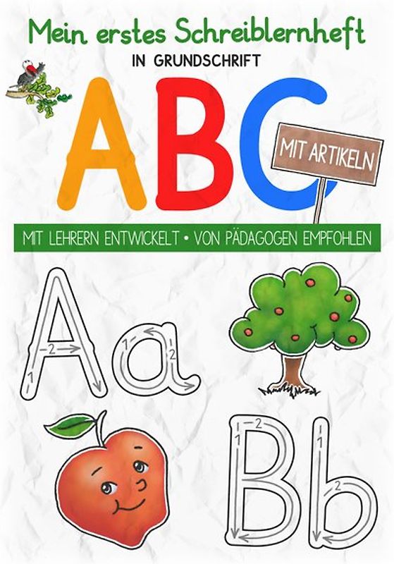 Mein buntes Kinder-ABC in Grundschrift mit Artikeln