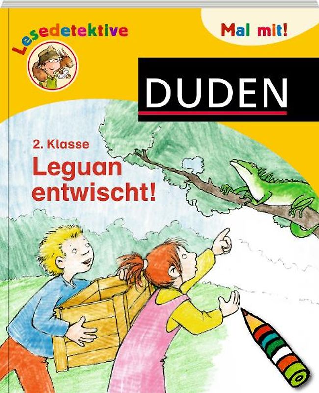 Duden Lesedetektive. Mal mit! Leguan entwischt!, 2. Klasse