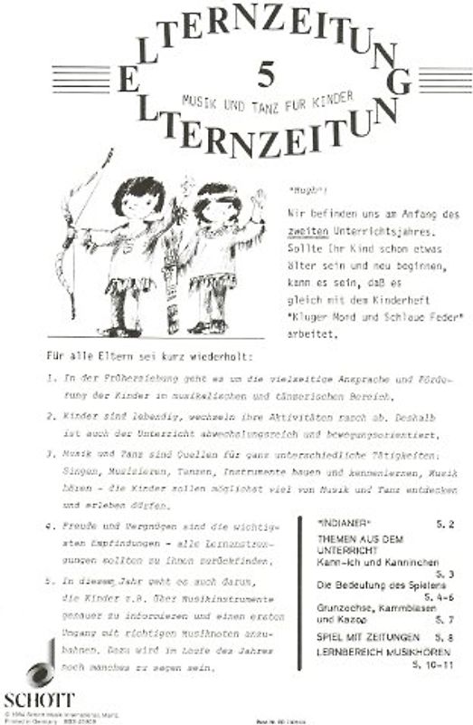 Kluger Mond und schlaue Feder. (3. Halbjahr). Elternzeitung.