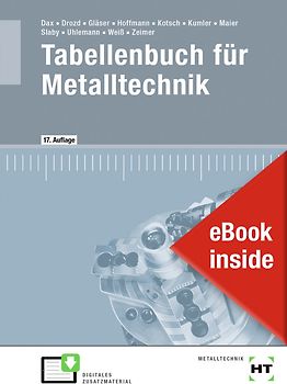 eBook inside: Buch und eBook Tabellenbuch für Metalltechnik