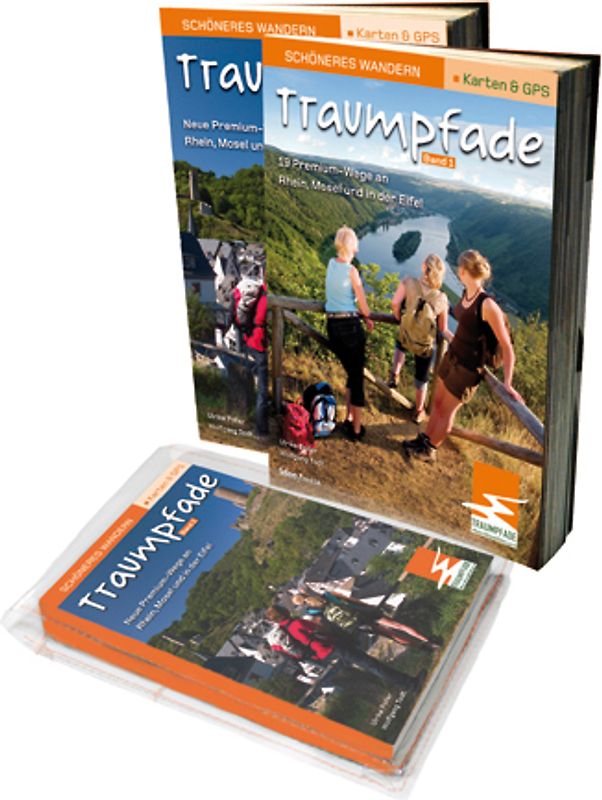 Traumpfade & Traumpfädchen Geschenk-Set. Zwei Bände mit 41 Top-Touren an Rhein, Mosel und in der Eifel. Detail-Karten, GPS-Daten und Höhenprofile.