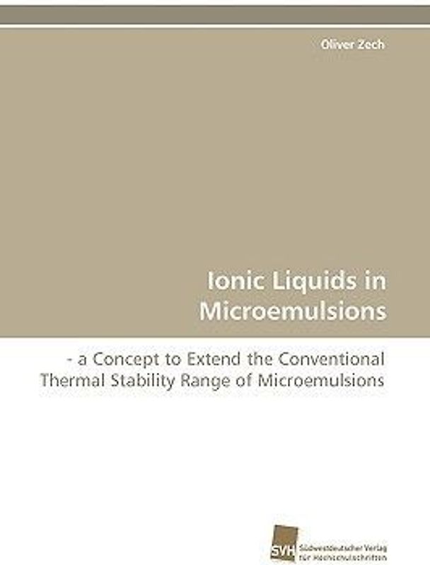 Ionic Liquids in Microemulsions
