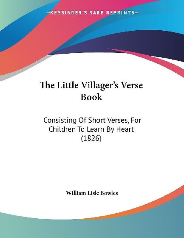 The Little Villager's Verse Book