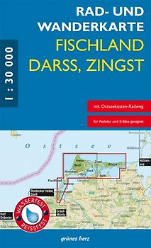 Rad- und Wanderkarte Fischland, Darß, Zingst