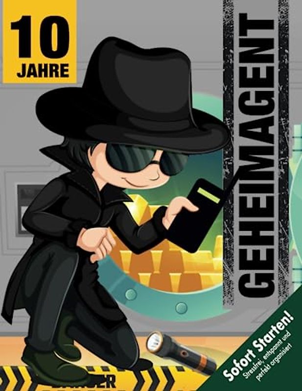 Geheimagenten Schnitzeljagd Kindergeburtstag ab 10 Jahren (Grundschüler): Kreativ geplante Schatzsuche - Fallermittlung mit Fußspuren & Fingerabdrücke lesen, Hacks & Cäsarscheibe! (Bravo Schatzsuche)