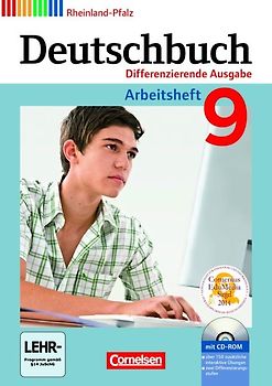 Deutschbuch - Differenzierende Ausgabe Rheinland-Pfalz / 9. Schuljahr - Arbeitsheft mit Lösungen und Übungs-CD-ROM