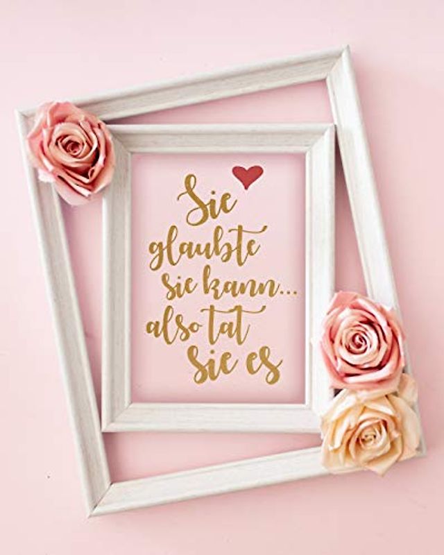 Sie glaubte sie kann, also tat sie es: Bullet Grid Journal für deine individuelle Planung, Motivation, Achtsamkeit und Kreativität I 150 seitiges ... zum Schreiben, Malen und Skizzieren I 012