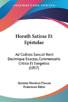 Horath Satirae Et Epistulae