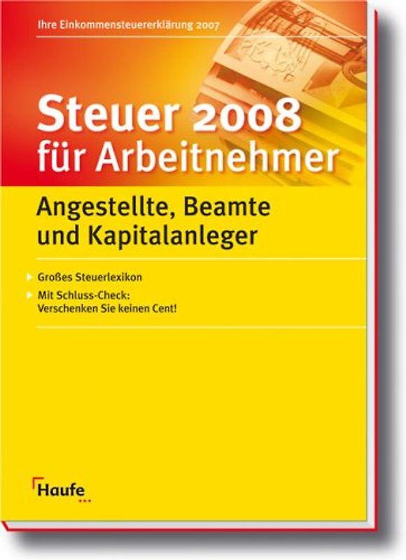 Steuer 2008 für Arbeitnehmer