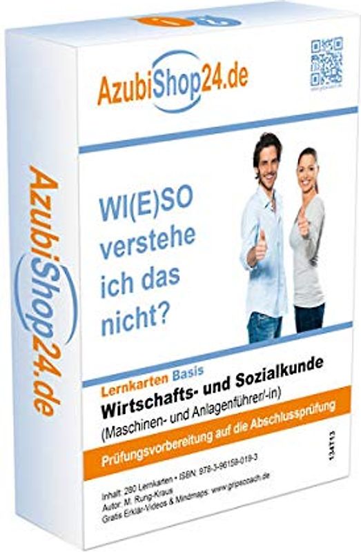 Wiso Prüfungsvorbereitung Wirtschafts- und Sozialkunde Prüfungsvorbereitung Lernkarten Wiso Maschinenführer und Anlagenführer Prüfungsvorbereitung ... ... Sozialkunde Lernkarten: Prüfungsvorbreitung