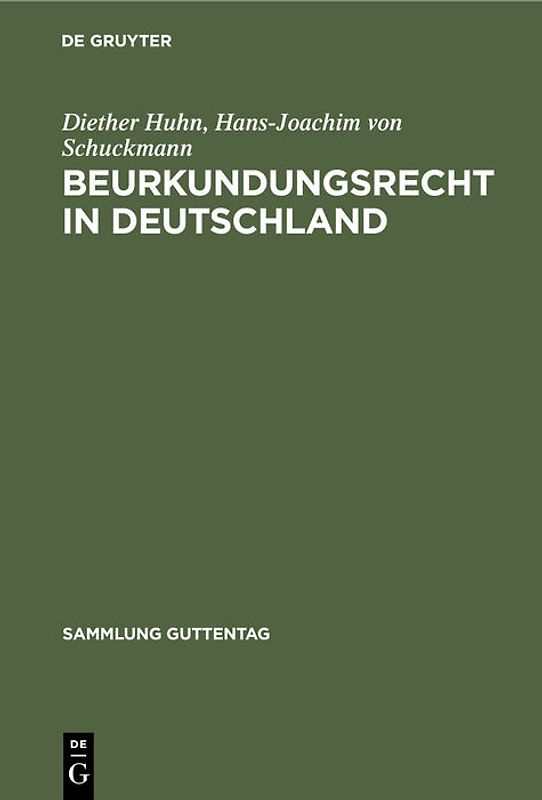 Beurkundungsrecht in Deutschland