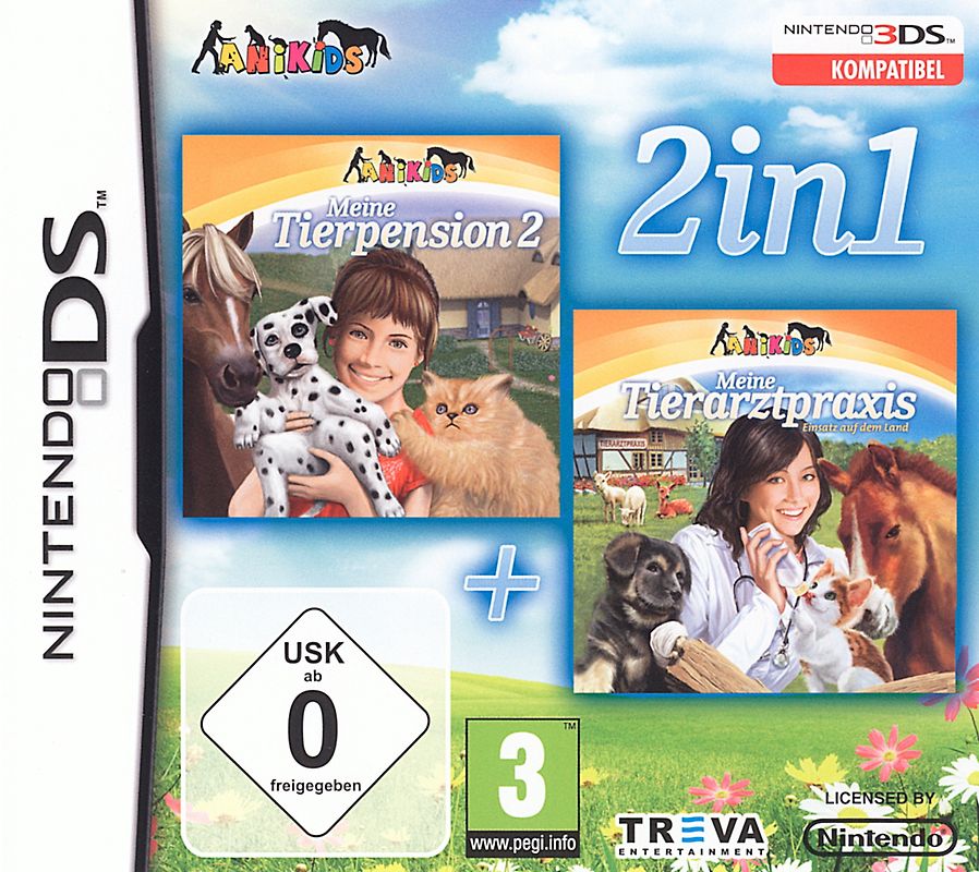 2 in 1: Tierpension 2 + Tierarztpraxis Nintendo DS