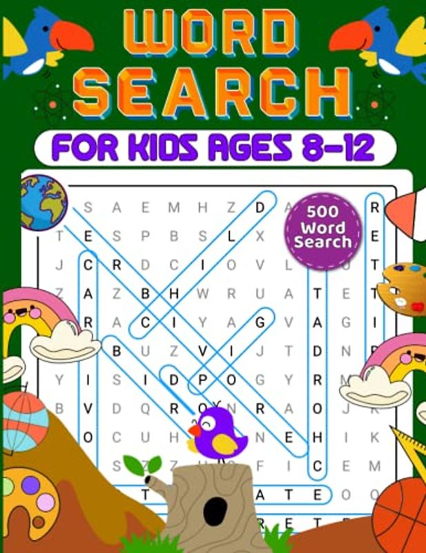 Word Search for Kids Ages 8-12: 500 Fun Word Search Puzzles With Answers in the End - Sight Words