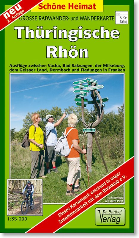 Große Radwander- und Wanderkarte Thüringische Rhön