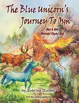 The Blue Unicorn's Journey To Osm Black and White