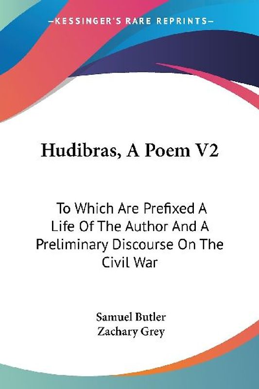 Hudibras, A Poem V2