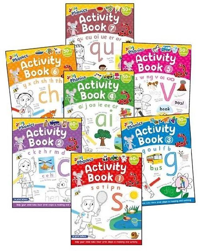 Jolly Phonics Activity Books 1-7