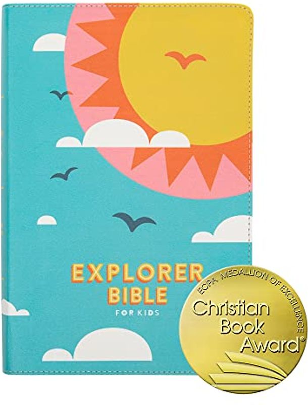 CSB Explorer Bible for Kids, Hello Sunshine Leathertouch, Indexed