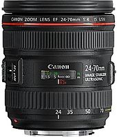 Canon EF 24-70 mm F4.0 IS L USM 77 mm Objectif (adapté à Canon EF) noir