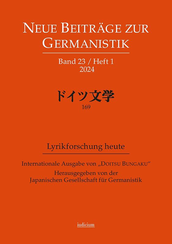 Neue Beiträge zur Germanistik, Band 23 / Heft 1 / 2024