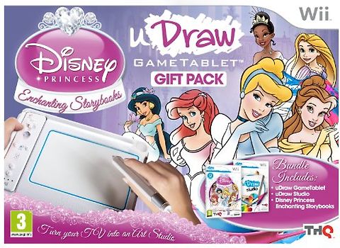 uDraw Tablet Including Disney Princess and uDraw Studio Game Wii [UK-Import] Bundleversion