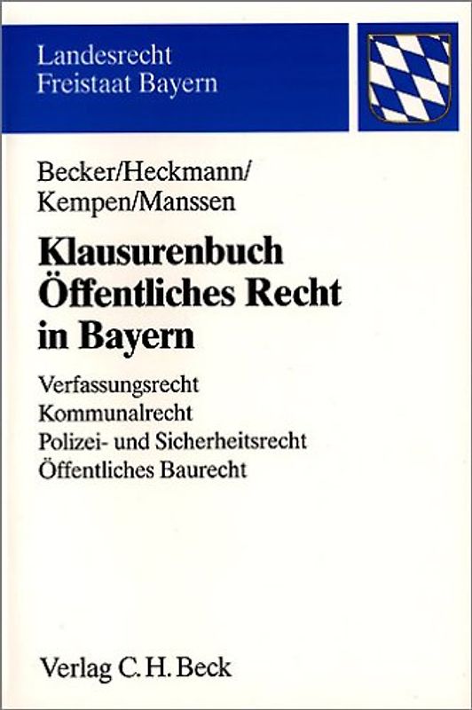 Klausurenbuch Öffentliches Recht in Bayern