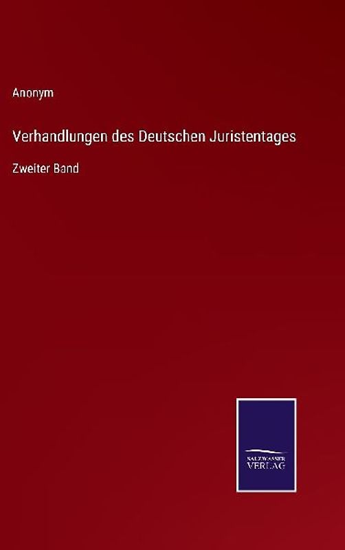 Verhandlungen des Deutschen Juristentages