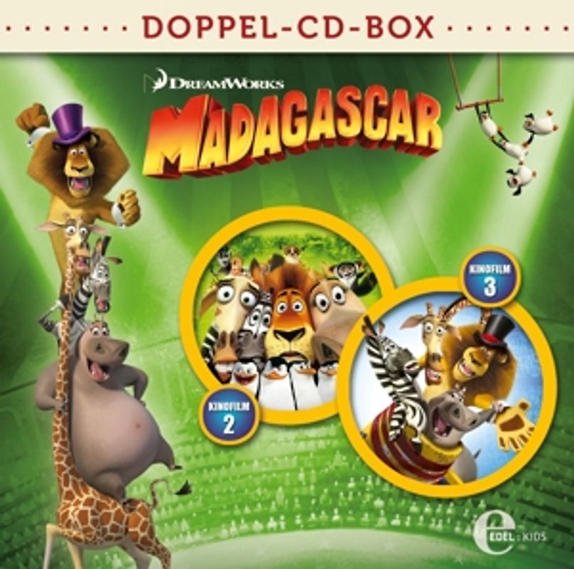 Madagascar-Doppel-Box-Kino-Hörspiele 2+3