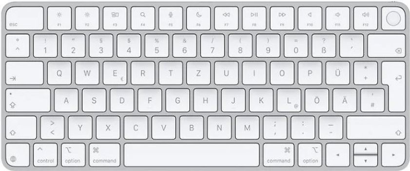 Apple magic Keyboard avec Touch ID [clavier allemand, QWERTZ, USB-C] blanc