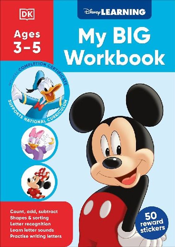 Disney Learning Big Workbook Ages 3-5