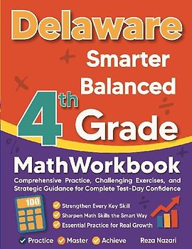 Delaware Smarter Balanced Grade 4 Math Workbook