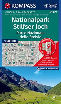KOMPASS Wanderkarte 072 Nationalpark Stilfser Joch / Parco Nazionale dello Stelvio 1:50.000