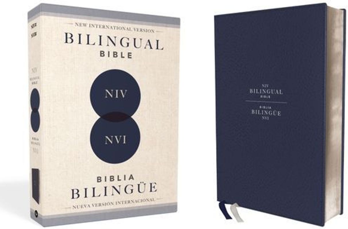 Niv/NVI Bilingual Bible, Revised Text 2022, Leathersoft, Navy / Niv/Nvi, Biblia Bilingüe, Revisión 2022, Leathersoft, Azul Añil