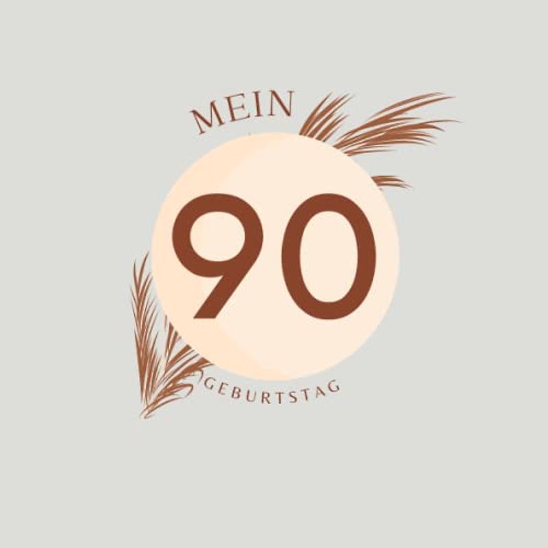 Gästebuch 90 Geburtstag: Buch zum Eintragen für Glückwünsche und die schönsten Fotos der Gäste I Geschenk für Frau oder Mann I Geschenkidee 90. Geburtstag