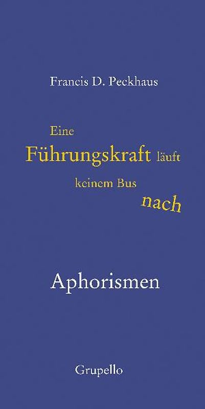 Eine Führungskraft läuft keinem Bus nach