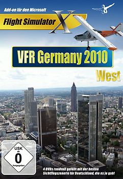 Microsoft Flight Simulator X: VFR Germany 2010 - West [Add-On] PC Spiele