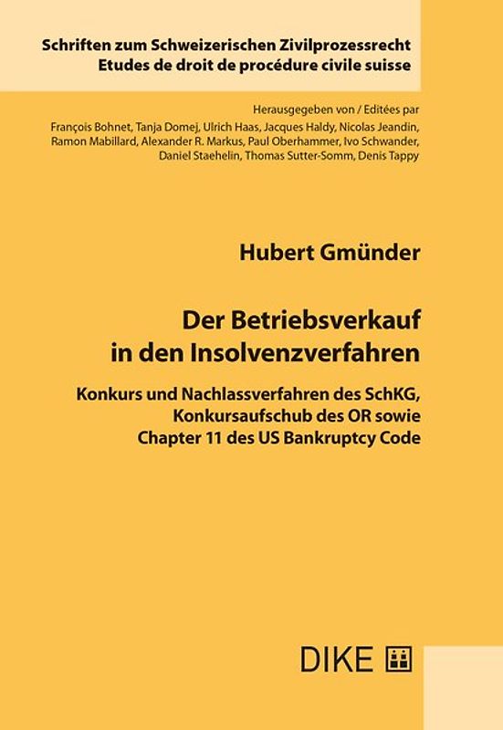 Der Betriebsverkauf in den Insolvenzverfahren