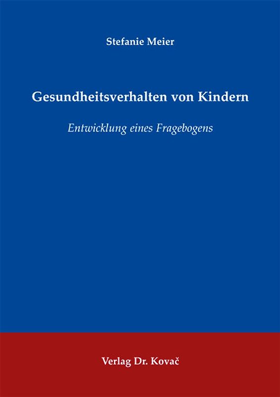 Gesundheitsverhalten von Kindern