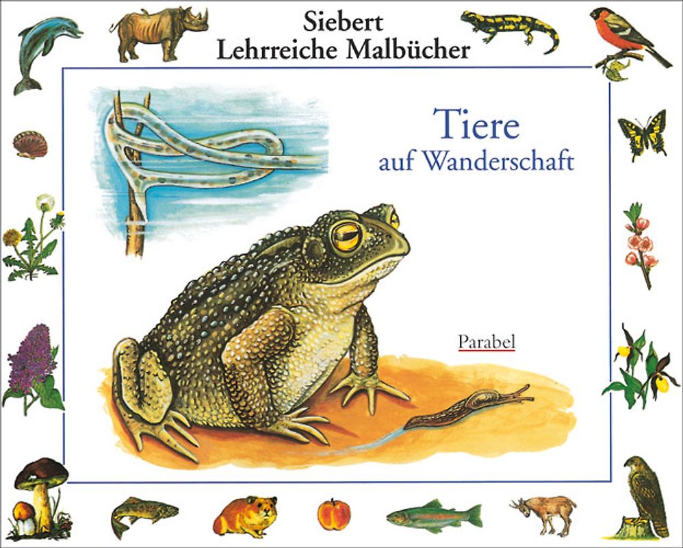 Tiere auf Wanderschaft. Malbuch