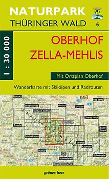 Wanderkarte Oberhof, Zella-Mehlis