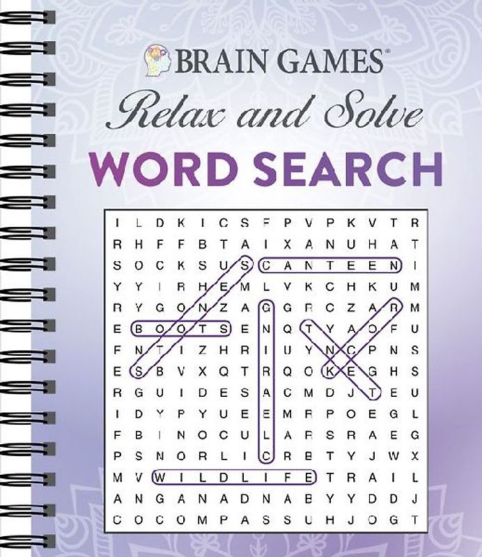 Brain Games - Relax and Solve: Word Search (Purple)