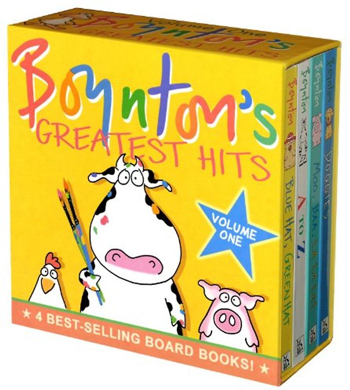 Boynton's Greatest Hits: Volume 1/Blue Hat, Green Hat; A to Z; Moo, Baa, La La La!; Doggies (Boynton Board Books) - Boynton, Sandra