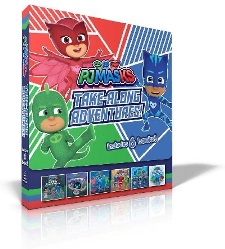 Pj Masks Take-Along Adventures! (Boxed Set): Catboy Does It Again; Meet Pj Robot!; Mystery Mountain Adventure!; Pj Masks Save the School!; Meet the Wo
