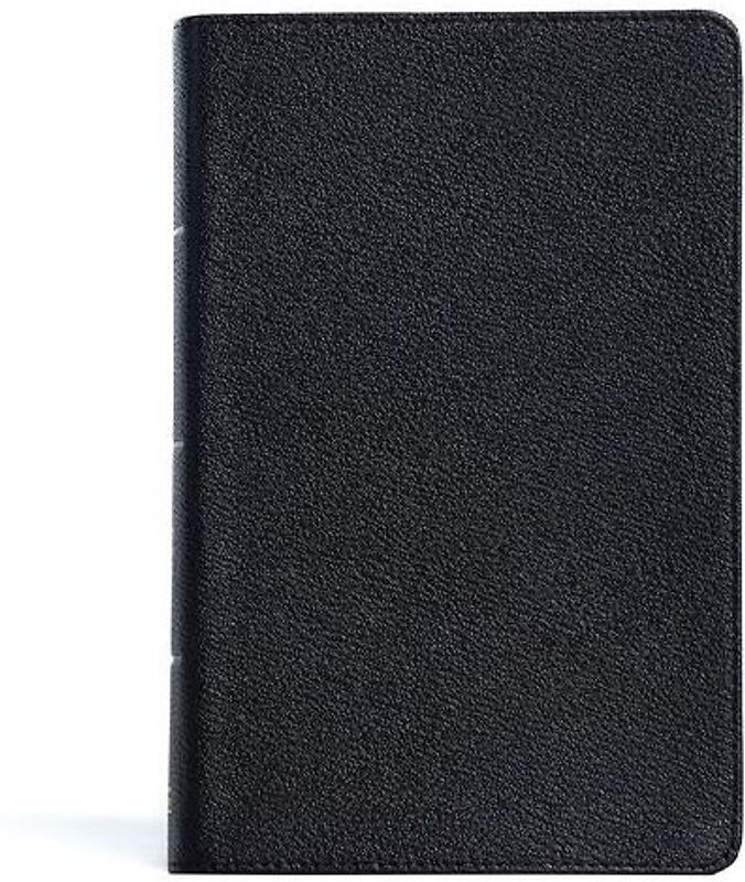 CSB Large Print Personal Size Reference Bible, Black Genuine Leather, Indexed