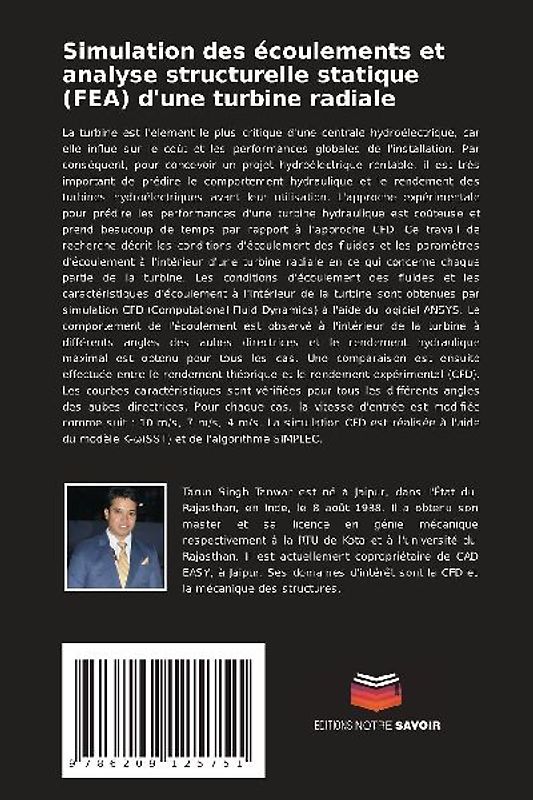 Simulation des écoulements et analyse structurelle statique (FEA) d'une turbine radiale
