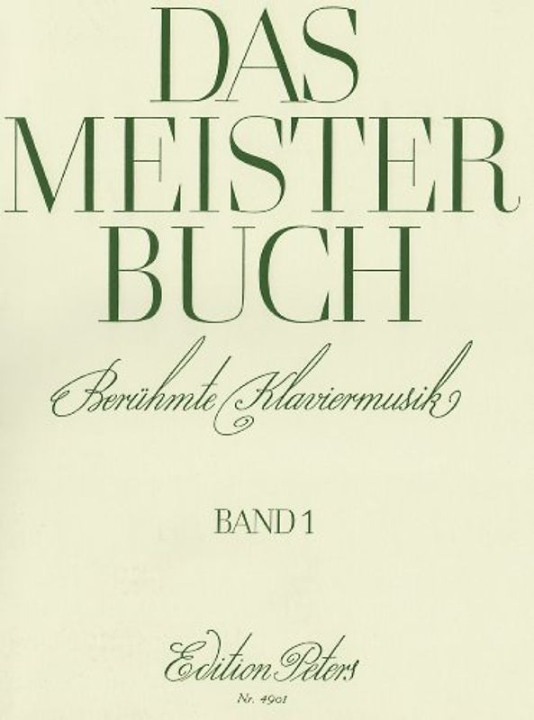 Das Meisterbuch 1. Klavier