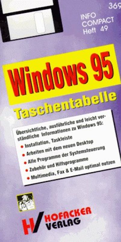 Windows 95 Taschentabelle. (Buch + Diskette) / Einführung und Befehle