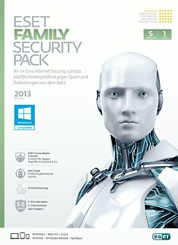 ESET NOD32 Family Security Pack 6 - Edition 2013 (5 PC) MacOS