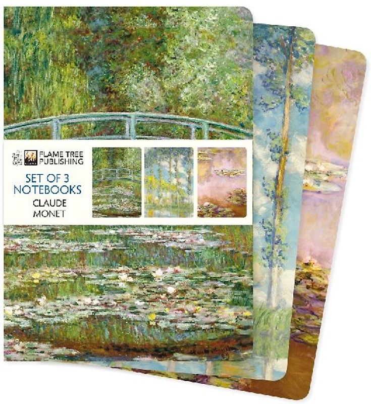 Claude Monet Set of 3 Standard Notebooks