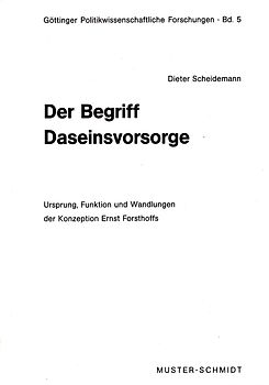 Der Begriff Daseinsvorsorge